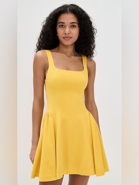 Alice + Olivia Vera Yellow Dress in Golden Hour - NWT - Size 6 ($395.00)